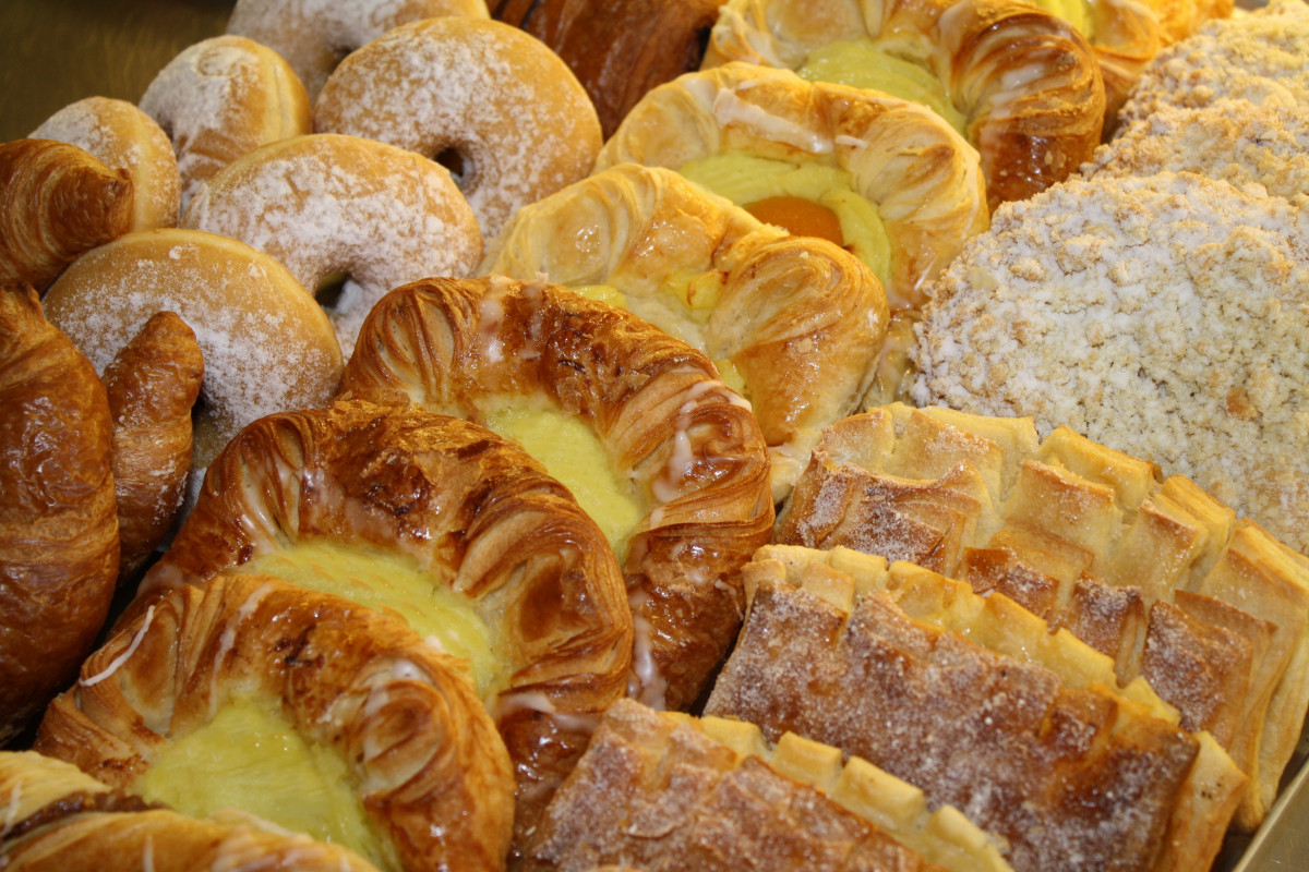 Süßes Gebäck von der Bäckerei.